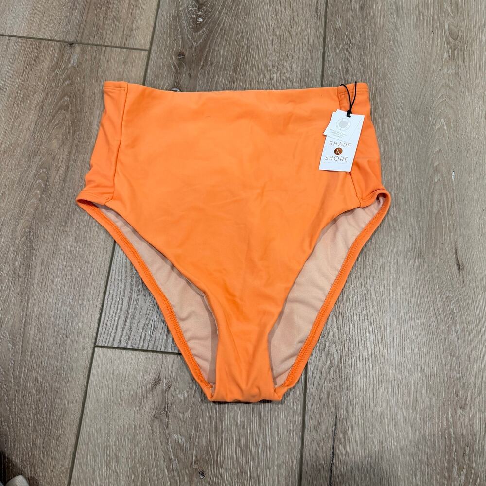 Shade & Shore NWT Bikini Bottoms - High Waist Orange - Medium